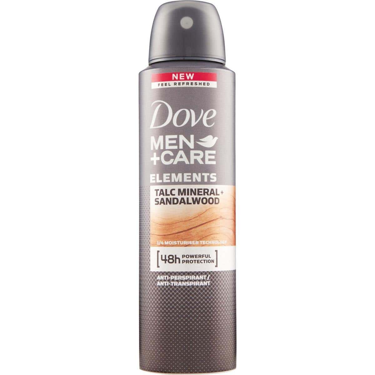 DOVE Dove Men + Care talc mineral & sandalwood spray 150ml
