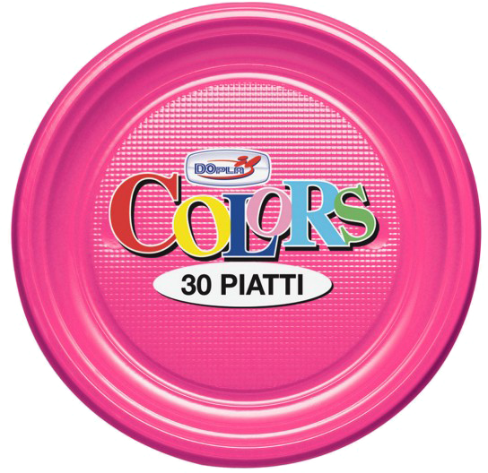 DOPLA Colors 30 Piatti Fondi Monouso 
