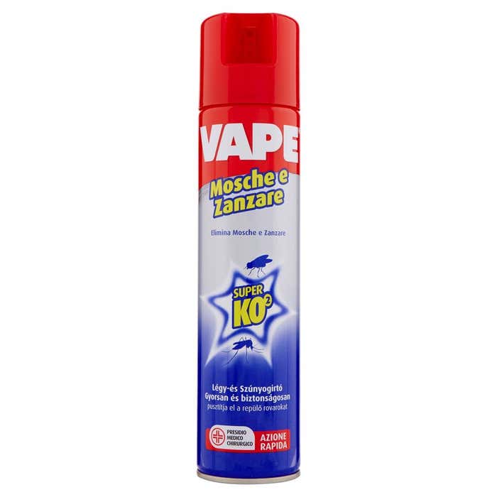 VAPE Spray Super KO2 mosche e zanzare 400ml