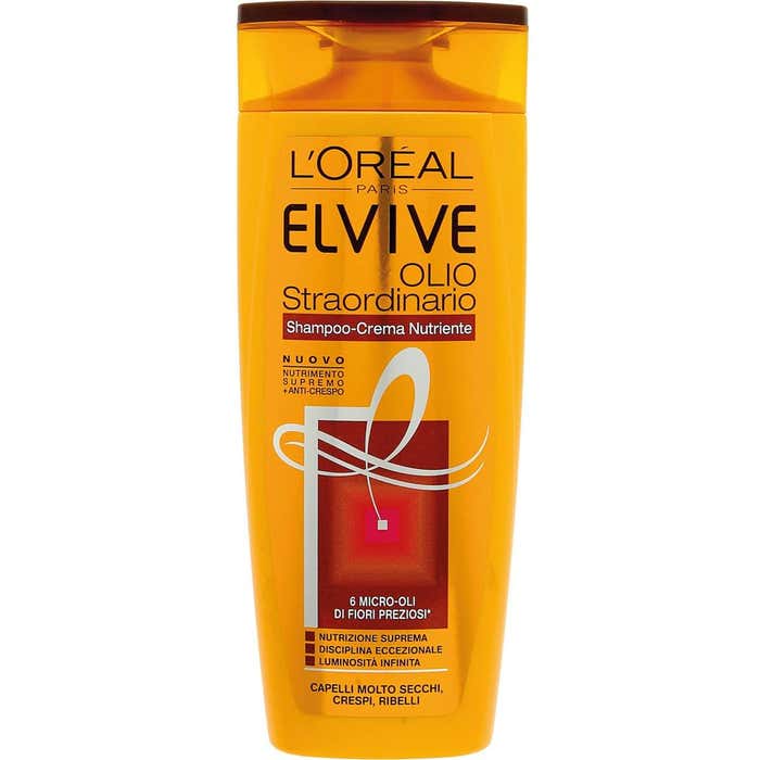 L'OREAL Elvive Olio Straordinario - Shampoo-Crema nutriente per capelli molto secchi o crespi - 250 ml