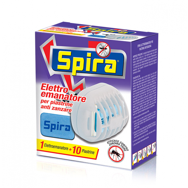 SPIRA Elettroemanatore  + 10 Piastrine antizanzare