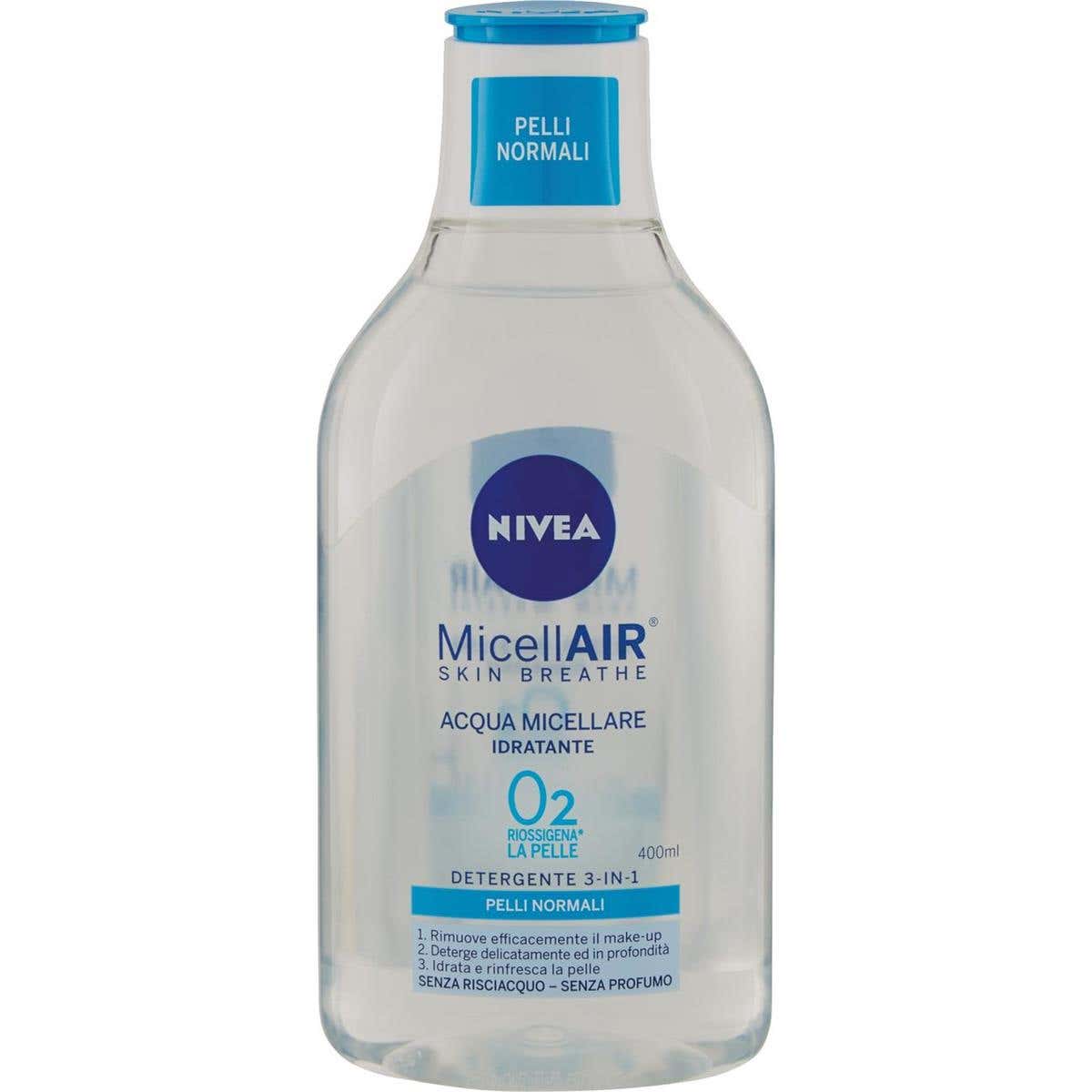 NIVEA Nivea MicellAir Skin Breathe Acqua Micellare Idratante Detergente 3-in-1 400 ml