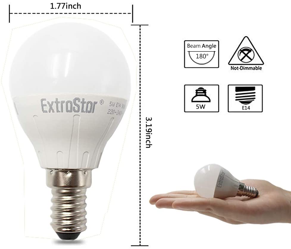 LED 5 W E14 lampadina LED 400 lumen 6500k luce bianca fredda