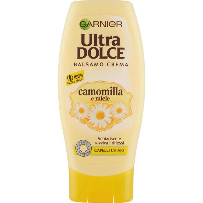 Garnier Ultra Dolce Balsamo all'estratto di Camomilla e Miele per capelli chiari, 200 ml