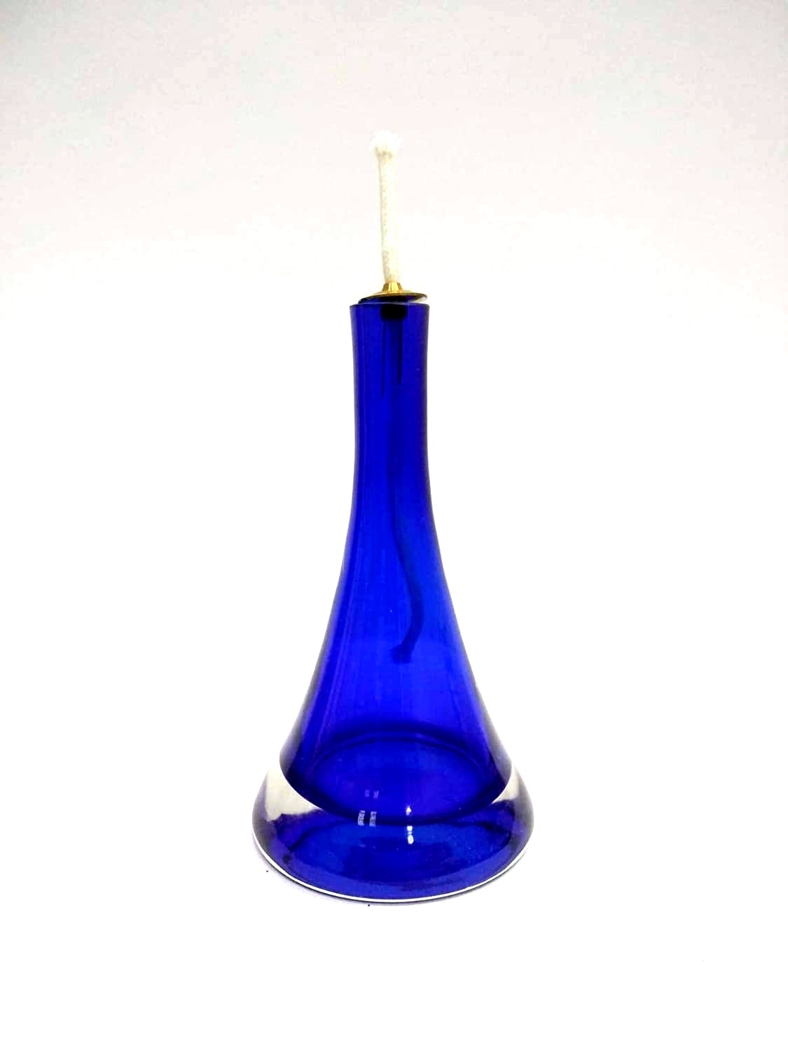 Lampada ad olio blu, 16 cm