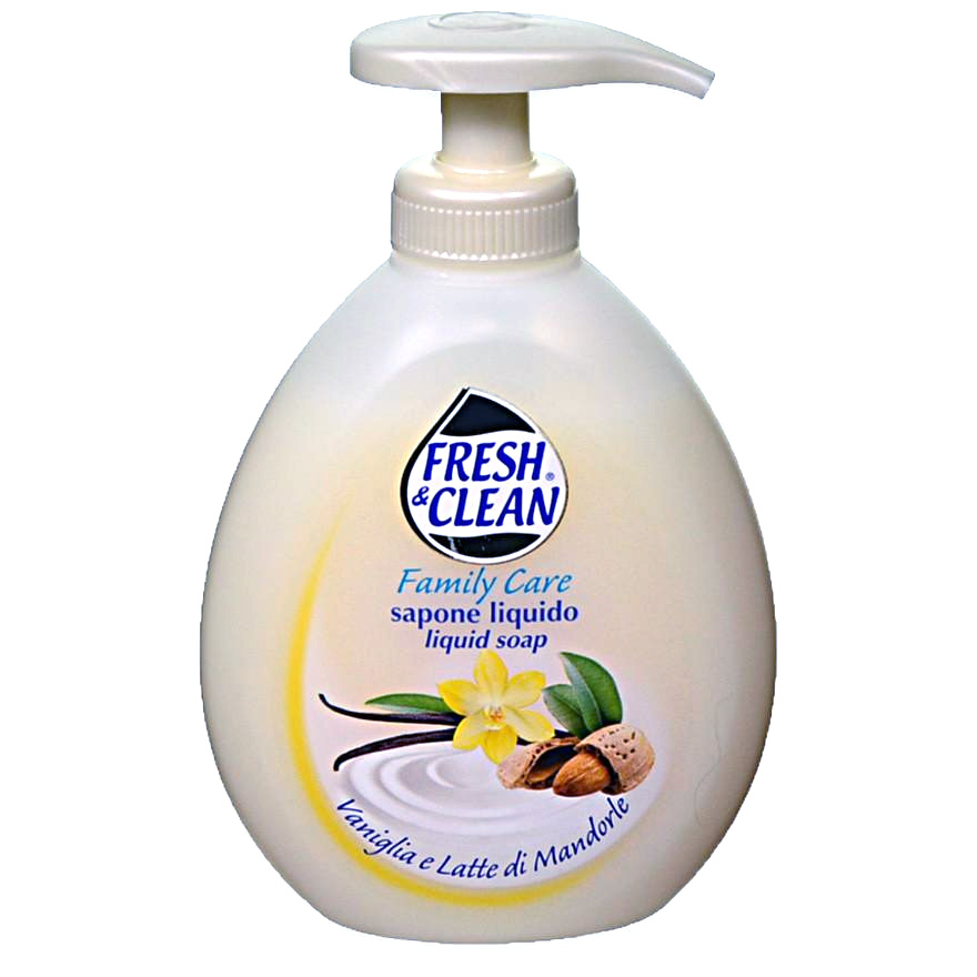 Fresh&Clean sapone liquido Vaniglia e latte di mandorle 300 ml