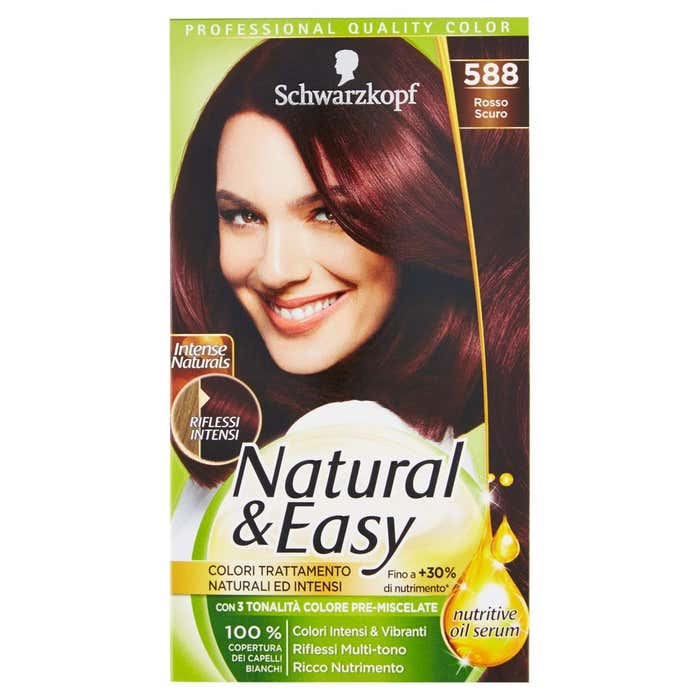 NATURAL&EASY Natural&Easy Intense Naturals colorazione capelli 588 Rosso Scuro