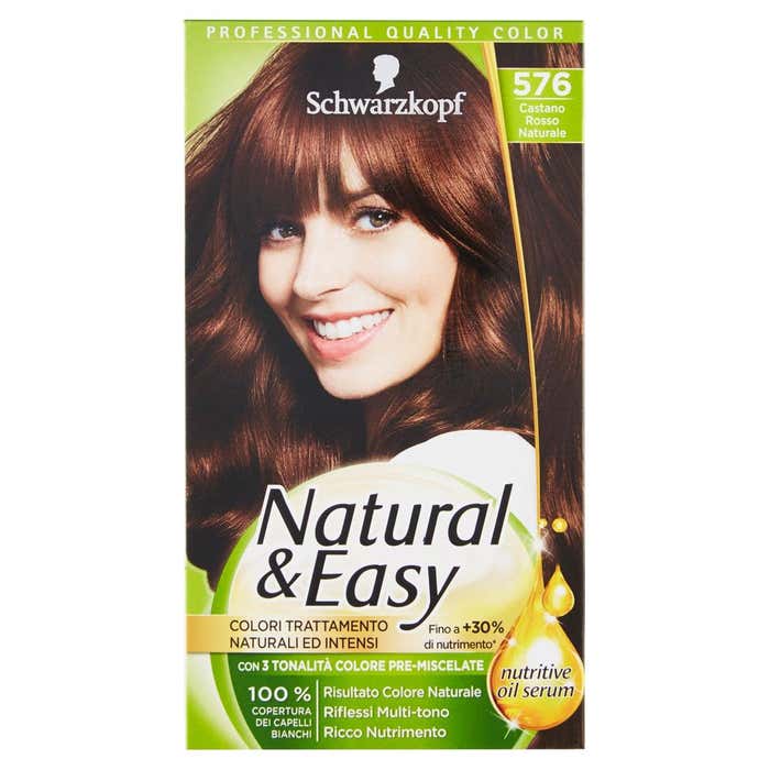 NATURAL&EASY Colorazione capelli castano rosso 576