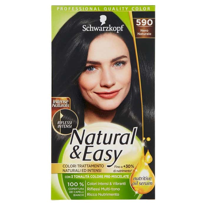 NATURAL&EASY Colorazione Capelli Natural&Easy Intense Naturals 590 Nero Naturale