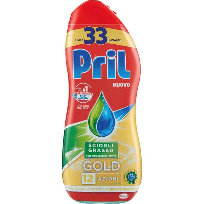 PRIL PRIL GOLD Gel Sciogli-grasso 600 ml. - 33 lav.