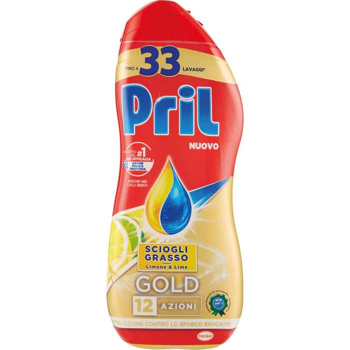 PRIL GOLD Gel Limone 600 ml. - 33 lav.