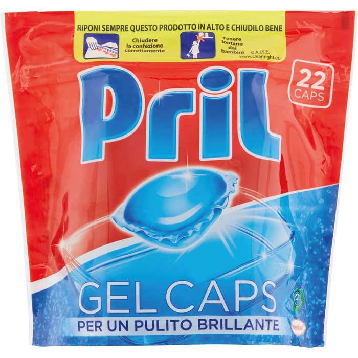 PRIL Gel caps per lavastoviglie 22pz