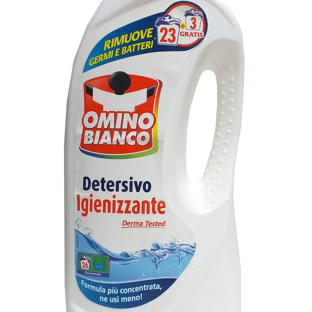 OMINO BIANCO detersivo lavatrice Detersivo Igienizzante 26 lavaggi