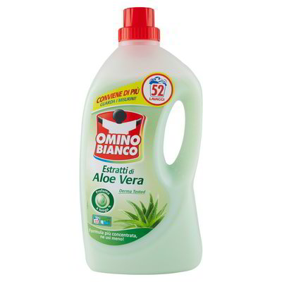 OMINO BIANCO detersivo Estratti di Aloe Vera 52 Lavaggi