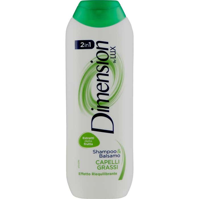 Dimension by Lux Shampoo & Balsamo 2in1 Capelli Grassi Effetto Riequilibrante 250 ml