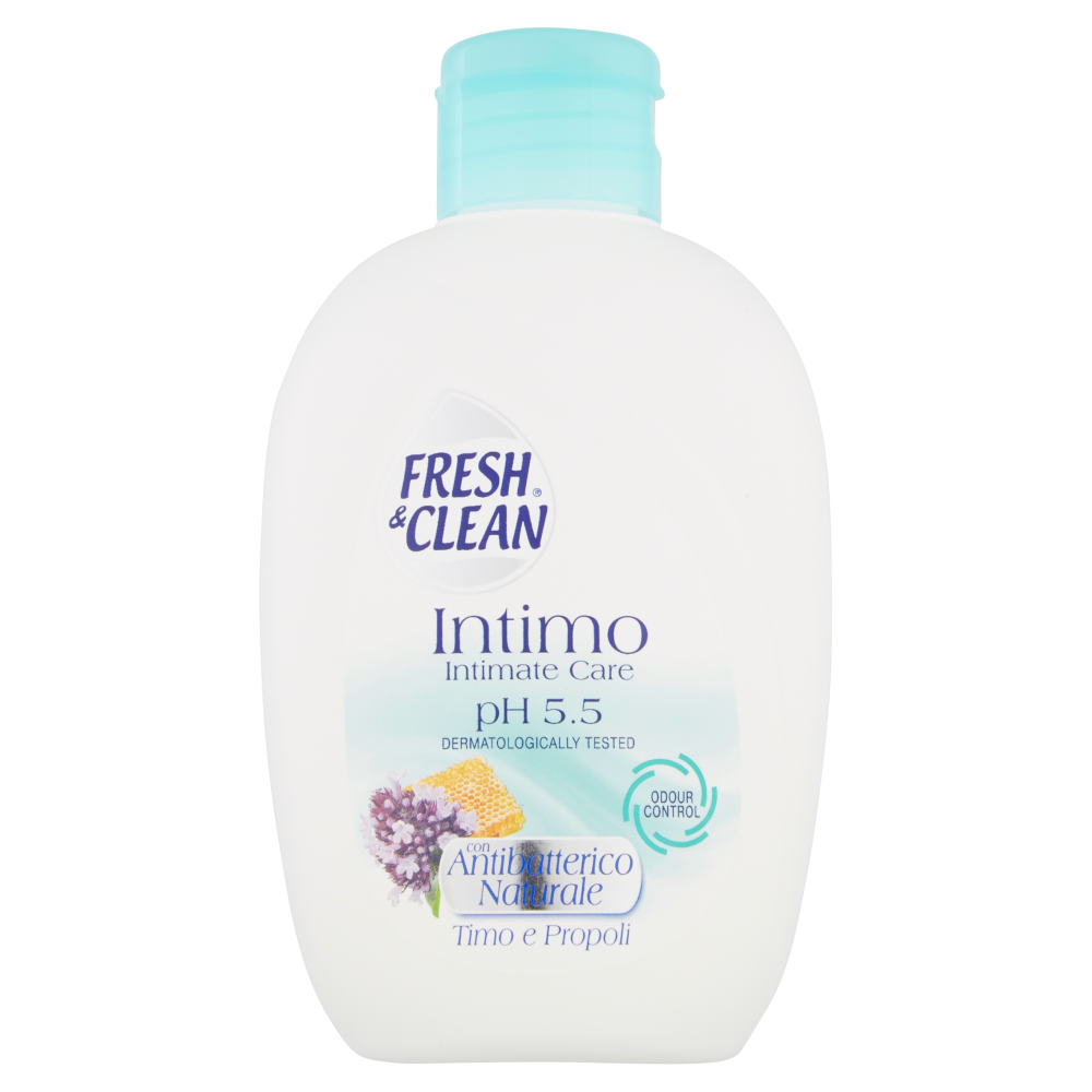 Fresh & Clean Intimo pH 5.5 con Antibatterico Naturale Timo e Propoli 200 ml