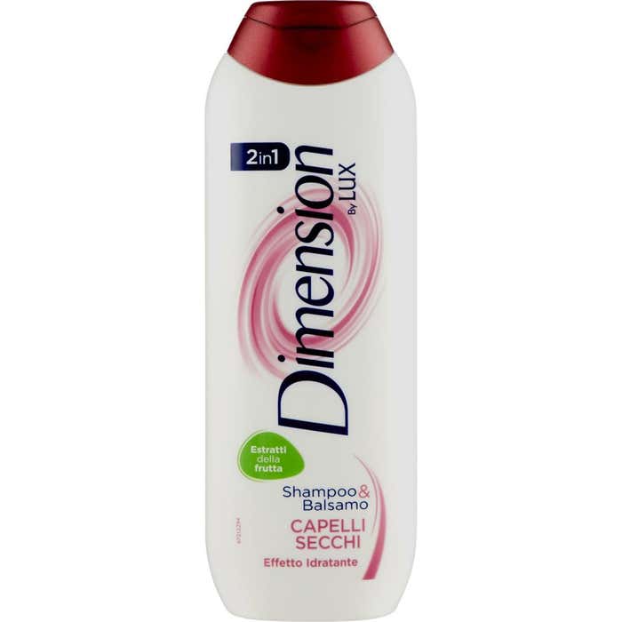 Dimension by Lux Shampoo & Balsamo 2in1 Capelli Secchi Effetto Idratante 250 ml