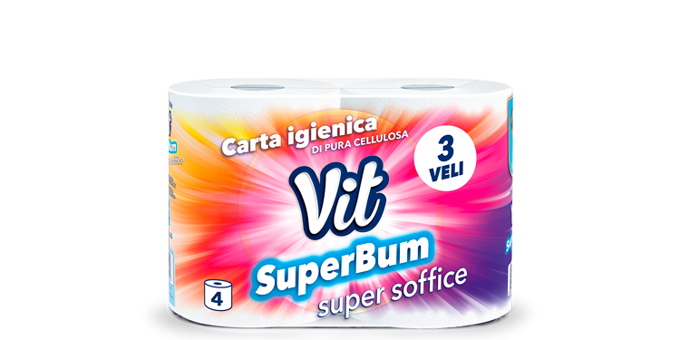 VIT Carta Igienica SuperBum Super Soffice 4 Pezzi